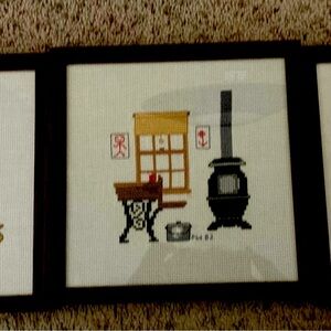 Vintage Crosstitch framed art